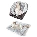 Panier pour Chat Coussin Panière Coussin Lit Apaisant Comfy pour Chien Cat Hiver Peluche Grand pour Animal Domestique Chiot Chaton Minou Double Usage