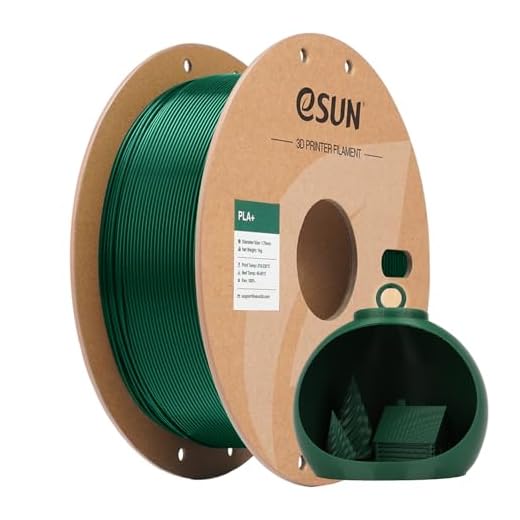 eSUN PLA+ Filament 1.75mm 1KG, 3D Printer Filament Dimensional Accuracy +/- 0.03mm, 1kg Cardboard Spool(2.2lbs) 3D Printing Filament, Fits for Most FDM 3D Printers(Pine Green)