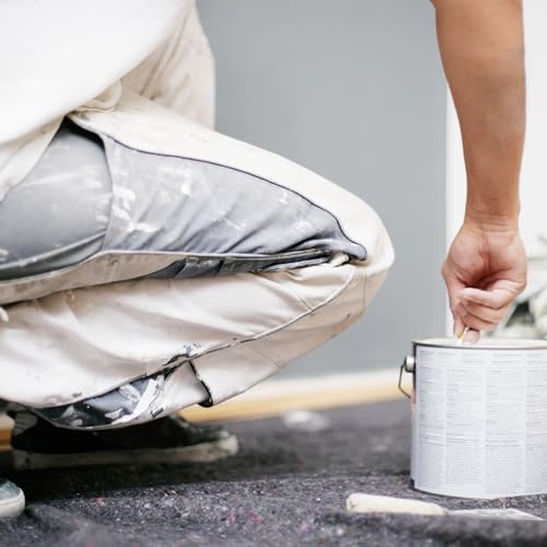 Relaxdays Malervlies, 2 Rollen Abdeckvlies, je 1 m x 10 m, rutschfest, wasserabweisend, 200g/m², Streichen, Umzug, grau