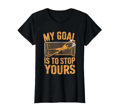 Goal Keeper & Soccer Player T-Shirt Women Black Medium