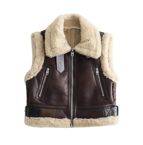 Chaqueta sin mangas para mujer ideal para paseos casuales en otoño