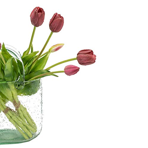 DUYONE 15pcs Artificial Tulips Flowers, Real Touch Latex Bouquet - Image 4