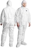 Medical Nation Hazmat Suit - 6 Size Options with Hood and Boots - Hazmat Suits Disposable Coverall | Full Body Painters Suit for Men Women (1 Pack, Medium)