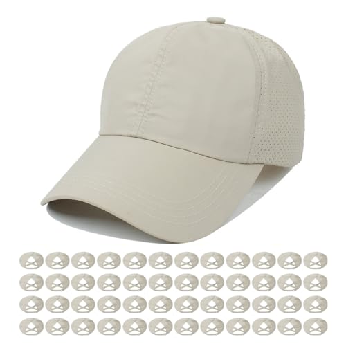 Image of Quick Dry Fit Baseball Cap - Water Repellent Sun Hat for Fishing, Running, Hiking, Golf, Surfing, Sailing, Boating