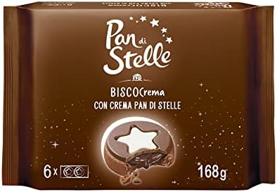 Mulino Bianco BiscoCrema Pan di Stelle (168g) - A Delicious Crunchy Biscuit with All The Creaminess and Unique Taste of Pan di Stelle Spread!