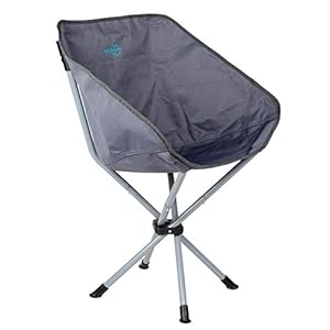 Bo-Camp – Chaise pliable – Compact – Acier – Anthracite