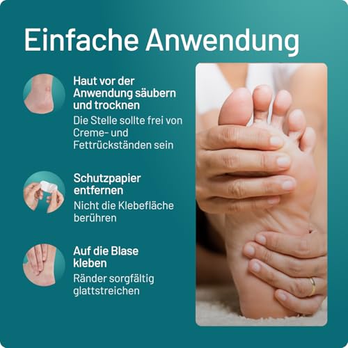 Compeed Blasenpflaster Mixpack – Hydrokolloid-Pflaster in verschiedenen Größen – gegen Blasen an Fersen, Zehen und für kleine Blasen, 5 Pflaster