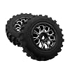 Front Wheel Tire with Metal Wheels Hub Kit for 1/5 HPI ROFUN ROVAN KM Baja 5T 5SC Losi 5ive T Rc Car Parts