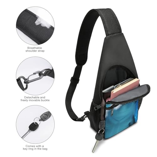 Mochila tipo cruzada pequeña unisex Dolphin miniatura 3