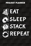stacking cups with rubber bands  Project Planner Eat Sleep Stack Repeat Speed Stacking Cups Pretty: Gifts for Mom:Work Organizer Project Management Notebook Track Personal Small And Medium Project,Hour