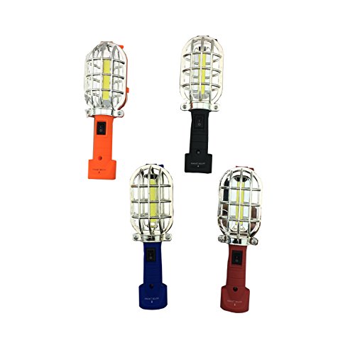 Blazing LEDz Mini Cob Magnetic & Hook Troublelight Flashlight Red Blue Orange Black