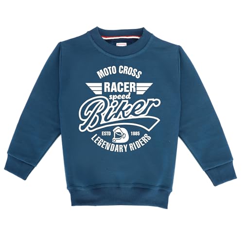 Image of Kids Graphic Print Woolen Sweatshirts with Round Neck and Full Sleeves (SWT-32)