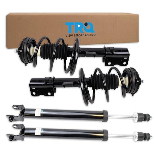 Image of TRQ Front and Rear Complete Strut Assembly & Shock Absorber Kit Complete Strut & Coil Spring Assembly Compatible with 2016-2020 Nissan Maxima
