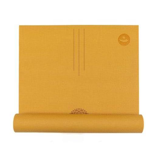 YOGATERIA Tapete Yoga Leela Chakras 4,5 mm de espessura 183 x 60 cm | de PVC ecológico durável | Tapetes de treino para ginástica em casa | Ginástica e Pilates | Certificado Oeko-Tex | Macio e Elástico | boa aderência
