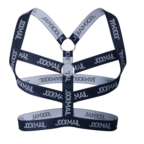 JOCKMAIL Herren Brust Harness Schulter Männer Neopren Brust Harness Fitness Geschirr Geschirr (Schwarz, One Size)