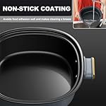 Dezin Electric Shabu Shabu Pot with Removable Pot, 3L Non-Stick Hot Pot Electric with Dual-Power Control, Electric Pot with Tempered Glass Lid for Party, Family Gathering - Image 3