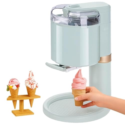 MiBoce Mini Machine Automatique À Service Doux, Machine À Crème Glacée Molle Aux Fruits, Grande Capacité De 1000 ML, Fabriquée Rapidement en 10 Minutes, pour Cuisine, Maison, Bar, Café
