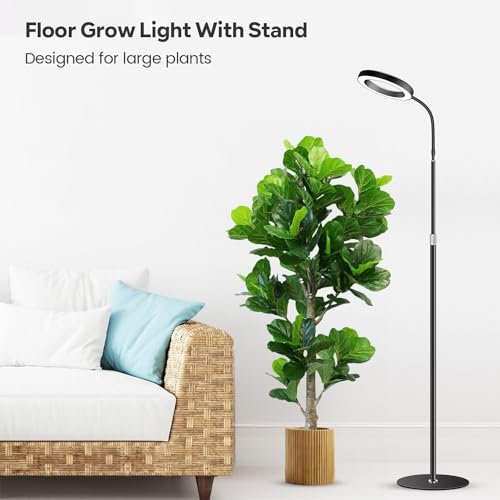 Garpsen Pflanzenlampe, Pflanzenlampe LED Vollspektrum mit Standfuß, 80 LEDs – Ansicht 5