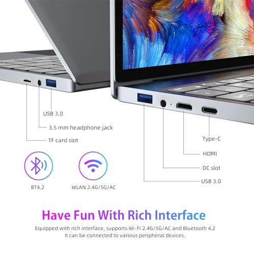 Image of Morostron Laptop, 13.5 inch 3K (3000 x 2000) IPS Display 10th Generation i5-1035G1 Up to 3.6GHz, 16GB+512GB SSD, Slim Notebook PC, Full Metal, Backlit Keyboard, Full Function Type C, Finger Print