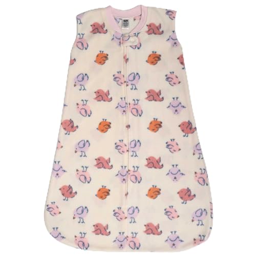Hudson Baby Infant Girls Fleece Sleeping Bag, Sack, Blanket, Baby Bird, 0-6 Months