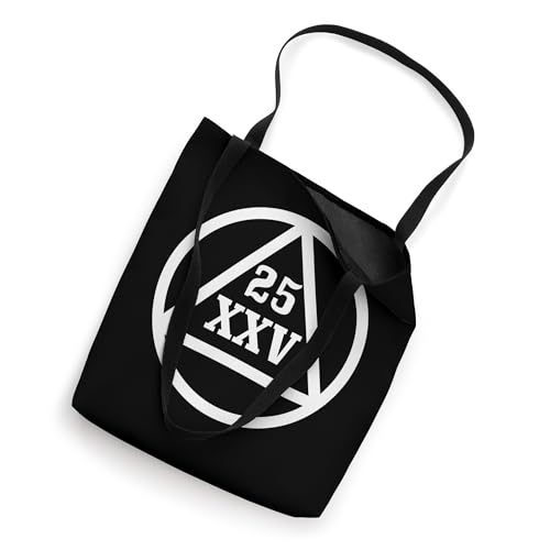 Bolsa tote para celebrar 25 años de sobriedad, símbolo círculo y triángulo miniatura 2