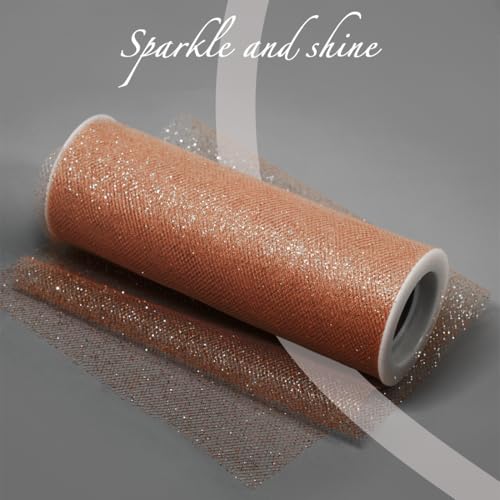 Expo International Decorative Glitter, Roll/Spool of 6” X 50 Yards, Pack of 1 Tulle, White - Thumbnail 4