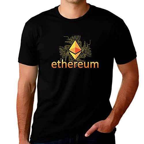 Fire Fit Designs Plus Size Crypto Shirts for Men Ethereum Shirt Blockchain Shirt ETH Crypto Shirt Ethereum Shirt