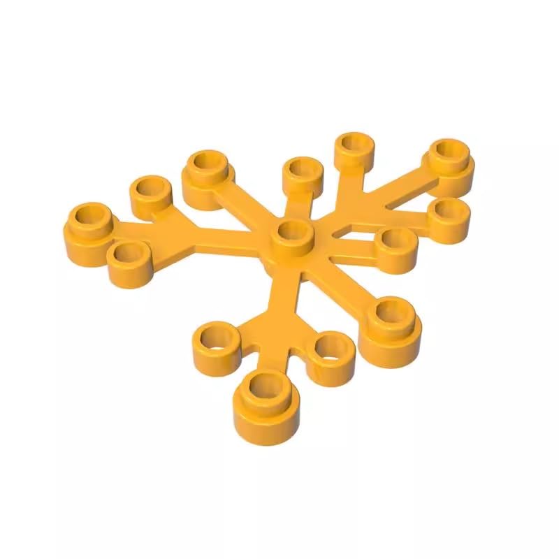 GDS-1437 2417 Ornaments Plant, Leaves 6x5, Bright Light Orange, 50 PCS