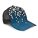 Gorra de béisbol para Hombres y Mujeres, Azul Oscuro, Cielo, Oro, Confeti, Ajustable, Malla de Camionero, Verano, ventilado, Gorra de béisbol para el Sol, Sombreros para el Sol para Hombres