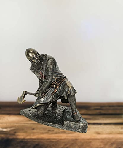 Estatua Veronese Design Templario arrodillado de 6.88 pulg miniatura 5