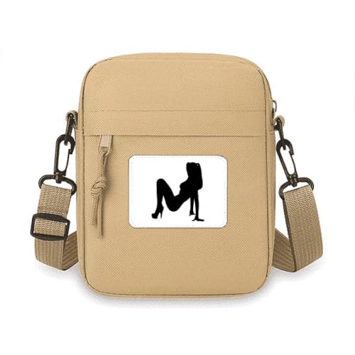 Sac téléphone portable Art Déco avec bandoulière et motif femme élégante pour femme