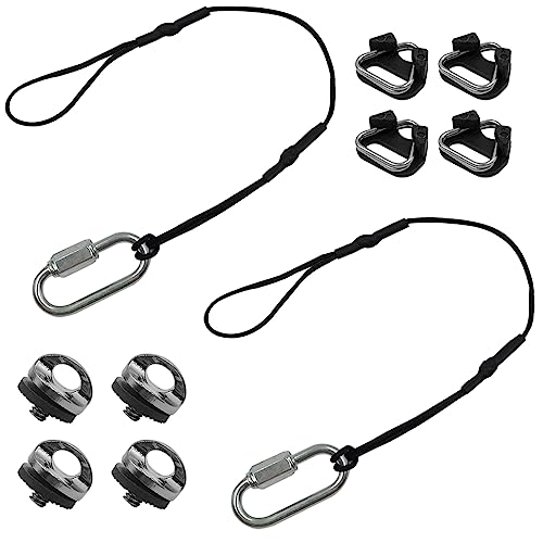 lyfLux 4-Piece Camera Accessory Kit: Neck Strap Screw Holders, Triangle Split Rings, Tether Safety Straps for DSLR & Mirrorless Cameras