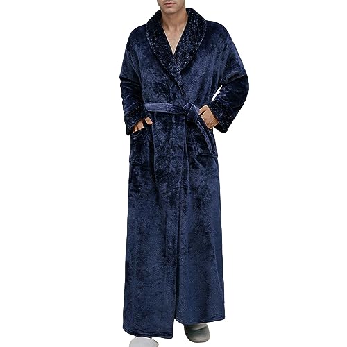 Mens and Womens Robe, Soft Warm Robe Couples Gifts His and Hers Robes Unisex Plush Adult Bathrobe for Bathroom2