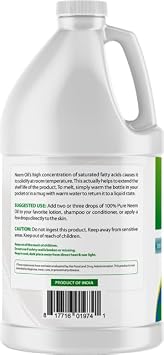 Best Naturals 100% Pure Neem Oil, 100% Cold Pressed and Unrefined - 68 OZ (2000 ML)