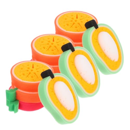 SMASOLO 12 Piezas Esponjas de Limpieza de Cocina con Diseño de Frutas Esponjas Gruesas Multifuncionales para Lavar Platos Eliminar Grasa y Suciedad para Utensilios y Limpieza