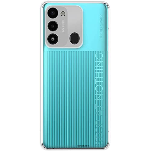 Image of COVERBLACK Silicone Case Back Cover for Tecno Spark 8C - Transparent