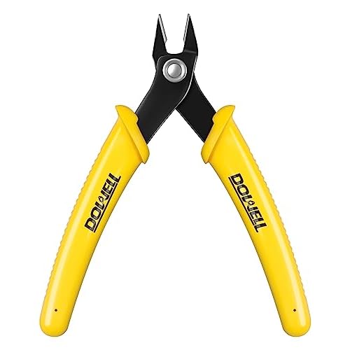 DOWELL Flush Cutters, Micro Wire Cutters, 1-Pack | Micro flush cutter, 11mm…
