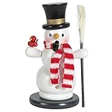 räuchermännchen schneemann groß traditionsreicher sorgfältig handgearbeiteter Weihnachtsschmuck im Erzgebirge-Stil