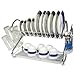 Better Chef DR-16, 16-Inch, Chrome Plated, S-Shaped, Rust-Resistant, 2-Tier Dishrack