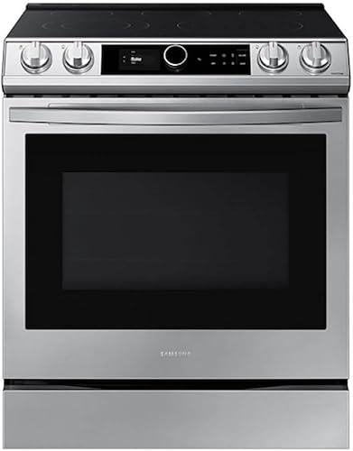 Samsung NE63T8711SS - Gama eléctrica deslizante de acero inoxidable resistente a las huellas dactilares, 6.3 pies cúbicos