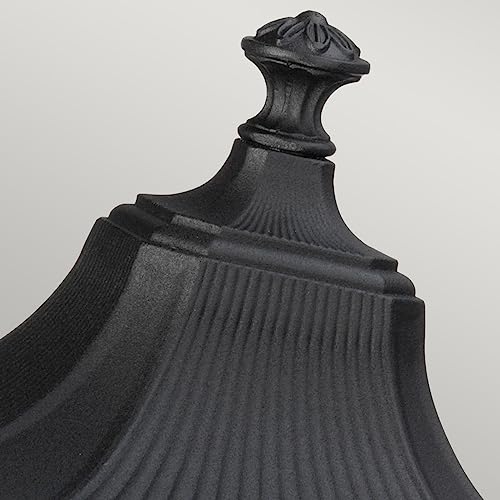 Borne-potelet Cotswold Elstead noir pour eclairage exterieur de jardin - 3