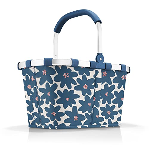 Askshy reisenthel carrybag Frame Daisy Blue – Stabiler Einkaufskorb mit viel Stauraum und praktischer Innentasche – Elegantes und wasserabweisendes Design2