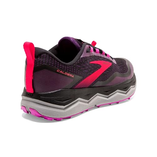 Brooks Caldera 5 Women's Trail Running Shoe - Black/Fuschia/Purple - 5