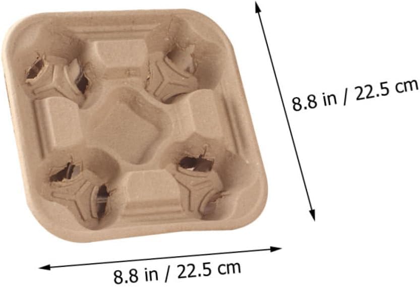 VOSAREA 25pcs Cup Holder Tray Outdoor Cup Trays Useful Beverage Packing Boxes Takeout Packing Supply Space-Saving Design