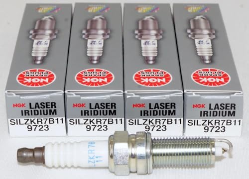 NGK (9723) SILZKR7B11 Laser Iridium Spark Plug - Pack of 4