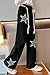 AOWKULAE Girls Star Print Baggy Jeans Stretch Waist Wide-Leg Jeans, A4-Black Star, 13-14 Years = Tag 170