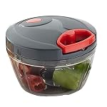 SORATH 3 Blade Maual Chopper Mini Handy and Compact Chopper for Effortlessly Chopping Vegetables and Fruits for Your Kitchen