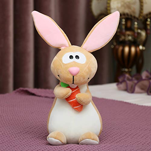 Preisvergleich Produktbild suxiaopei Hase Plüschtier Karotte Hase Puppe große Hase Puppe Radieschen Hase Puppe Geburtstagsgeschenk 40 cm braun