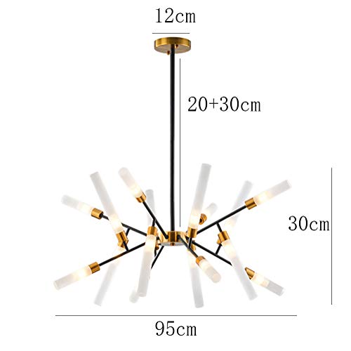 Chandelier moderne noir et or à 16 lumières LiChA pour plafond - 6
