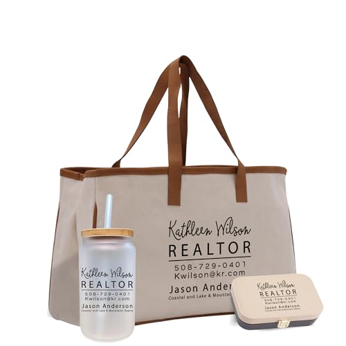 Bolsa de lona personalizada para agente inmobiliario miniatura 1